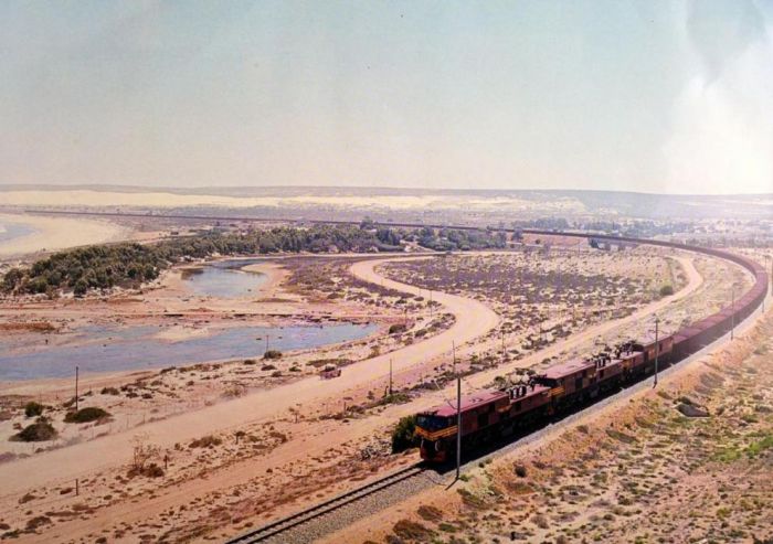 Freight Train on the Sishen Line - Source Unknown - Peter Ball collection