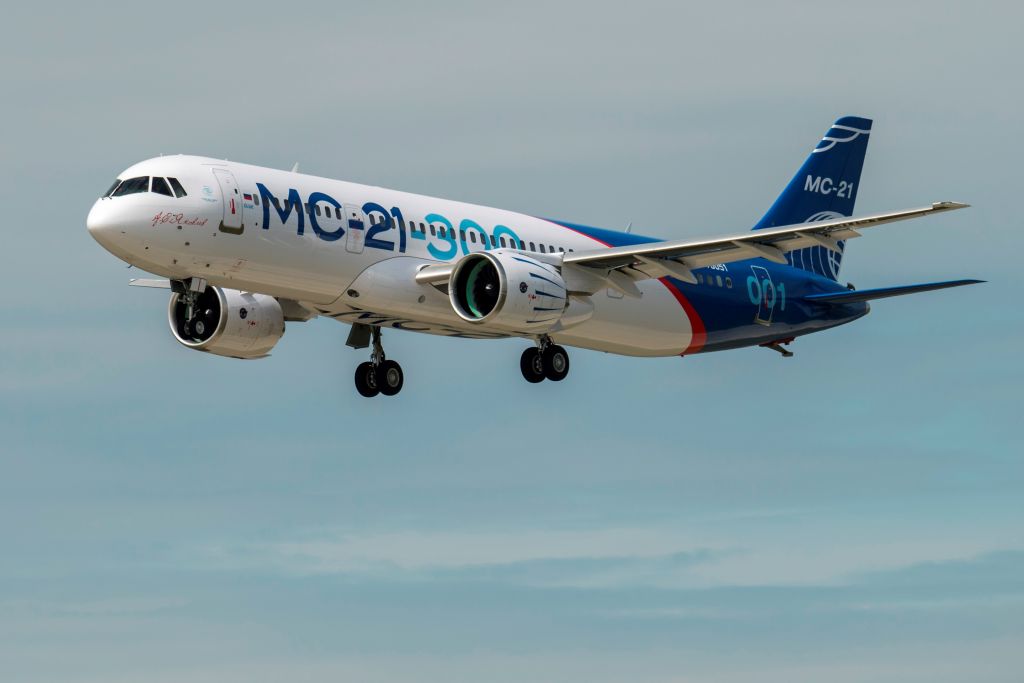 28 de maio de 2017 – Irkutsk – Rússia: Primeiro voo do novo jato comercial MS-21-300