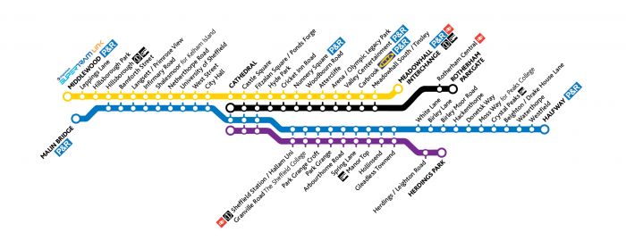 Supertram Network Map June 2019